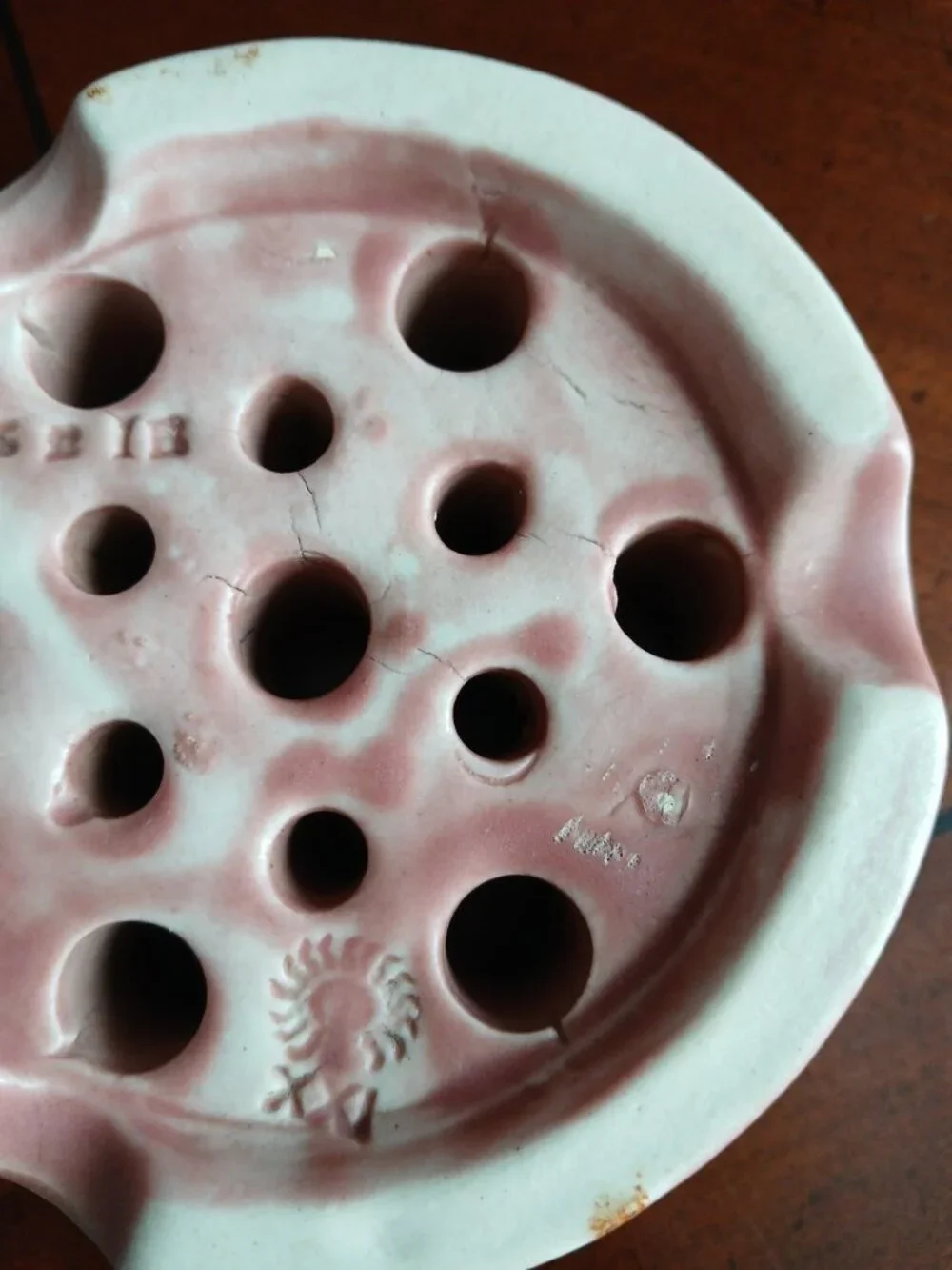 Rookwood Flower Frog 1621C Matte Mauve Art Pottery 4 in 1920s